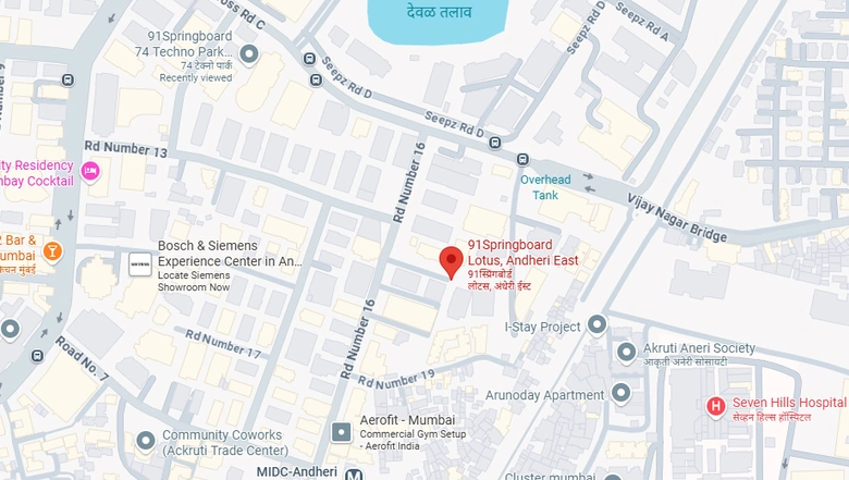 Location of Coworking Space in 91Springboard Lotus Star, Andheri East - Image 288015