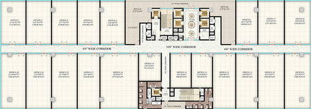 Floor Plan of Pranava Business Park in Kothaguda, Hyderabad - Image 287278