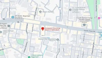 Location of Incuspaze Gumidelli Towers Co-Working space in Begumpet, Hyderabad - Image 287719
