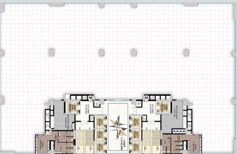 Floor Plan of Pranava One Hyderabad in Somajiguda, Hyderabad - Image 287642