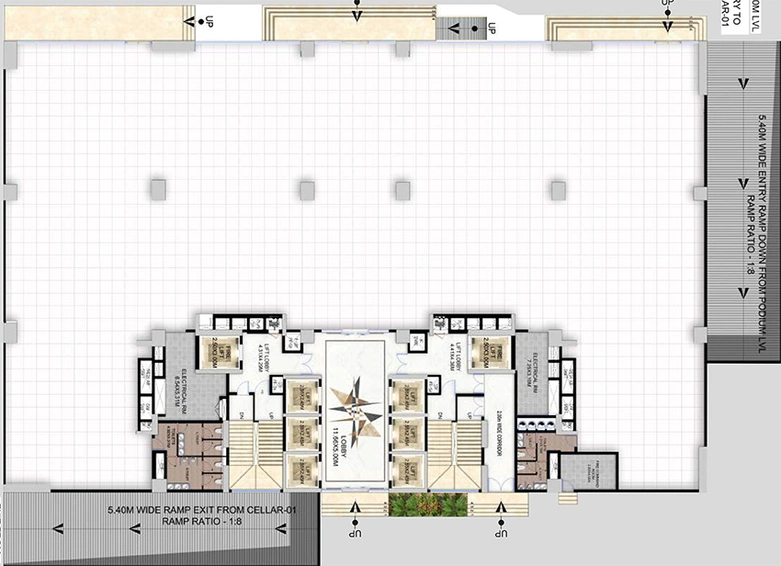 Floor Plan of Pranava One Hyderabad in Somajiguda, Hyderabad - Image 287643