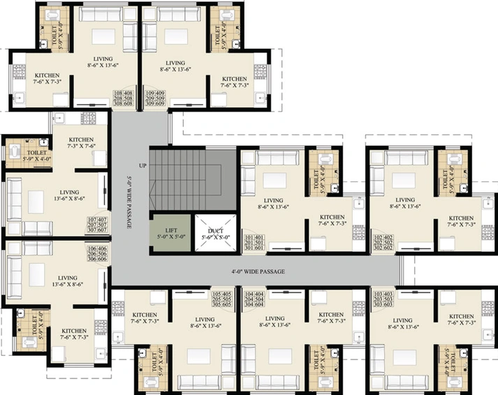 Floor Plan of FIA Eklavya in Palghar, Palghar - Image 19955