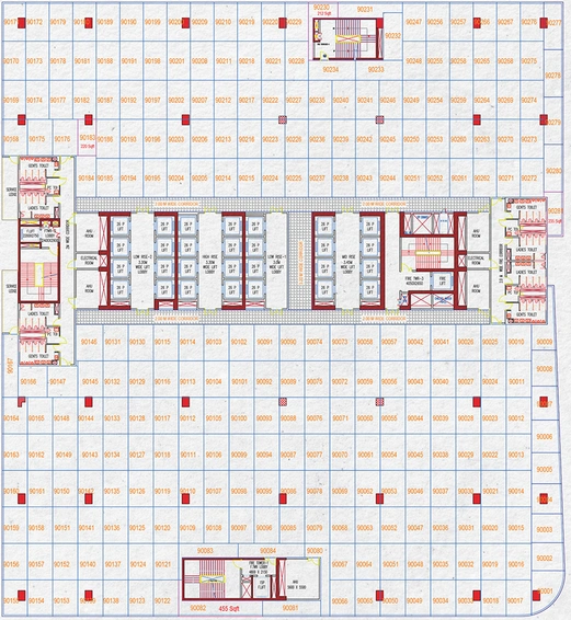 Floor Plan of R One Diamond Towers in Financial District, Hyderabad - Image 287709