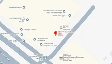 Location of SHPL SBR Siri IT Park - Image 287754