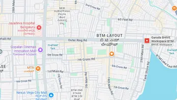 Location of BHIVE Workspace HSR Sector 6 Co-Working space in HSR Layout, Bangalore - Image 288227