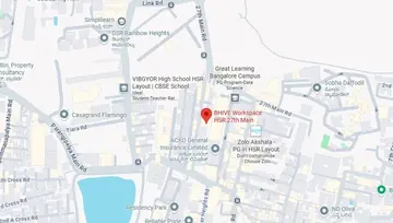 Location of BHIVE Workspace HSR 27th Main Co-Working space in HSR Layout, Bangalore - Image 288219
