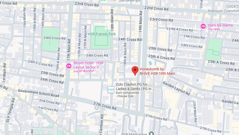 Location of Coworking Space in BHIVE HSR 19th Main, HSR Layout - Image 288184
