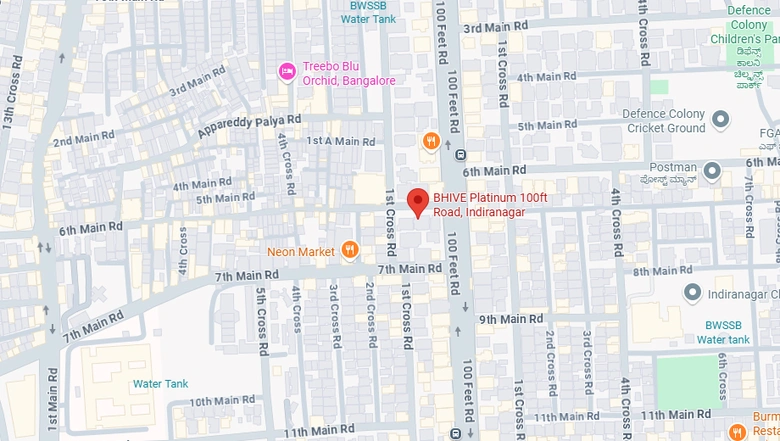 Location of Coworking Space in BHIVE Platinum 100ft Road, Indiranagar - Image 288467
