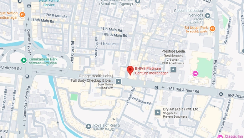 Location of Coworking Space in BHIVE Platinum Century, Indiranagar - Image 288487