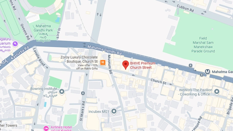 Location of Coworking Space in BHIVE Premium CMH Road, Indiranagar - Image 288546