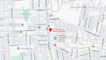 Location of BHIVE Honeykomb Indiranagar Co-Working space in MG Road, Bangalore - Image 288662