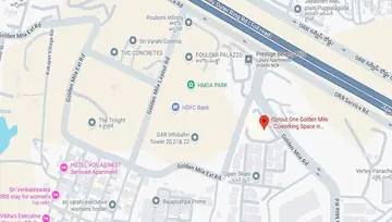 Location of iSprout One Golden Mile Co-Working space in Hitech City, Hyderabad - Image 288295