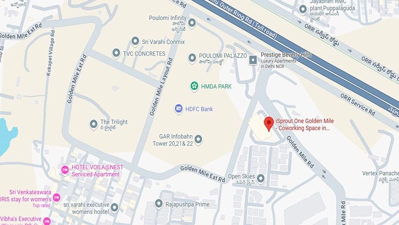 Location of Coworking Space in iSprout One Golden Mile, Hitech City - Image 288295