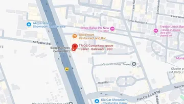 Location of Trios Balaji Business Centre Co-Working space in Baner, Pune - Image 288697