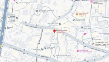 Location of Executive Spaces Rustomjee Central Park Co-Working space in Andheri East, Mumbai - Image 288909