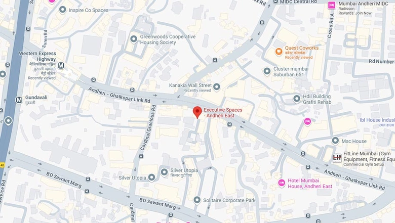 Location of Coworking Space in Executive Spaces Rustomjee Central Park, Andheri East - Image 288909