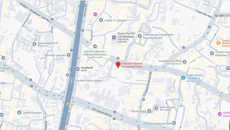 Location of Coworking Space in Executive Spaces Chintamani Plaza, Andheri East - Image 288928