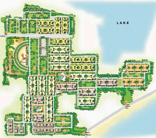 Master Plan of Purva Windermere in Pallikaranai, Chennai - Image 289021