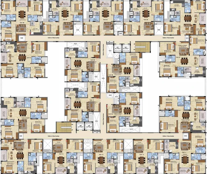 Floor Plan of Radiance The Pride 2 in Pallavaram, Chennai - Image 289075