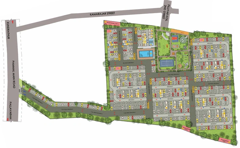 Master Plan of Radiance The Pride 2 in Pallavaram, Chennai - Image 289076