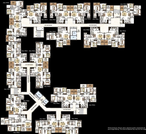 Floor Plan of Runal Spacio in Ravet, Pune - Image 10555