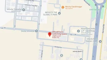 Location of OfficiallYours Infocity Co-Working space in Gift City, Gandhinagar - Image 289980