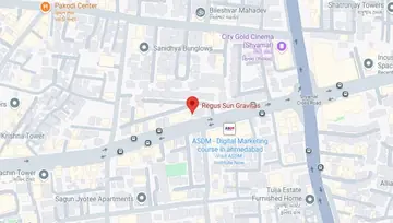 Location of Regus Sun Gravitas Co-Working space in Shyamal, Ahmedabad - Image 289977