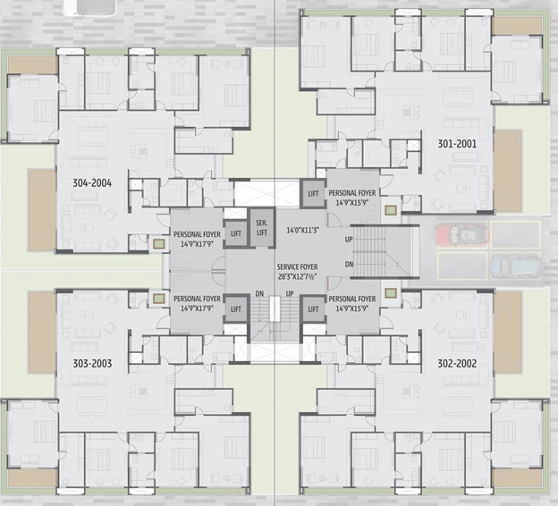Floor Plan of Bakeri Sarovar in Shilaj, Ahmedabad - Image 289924