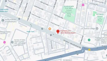 Location of ClayWorks 371 Co-Working space in Koramangala, Bangalore - Image 290034