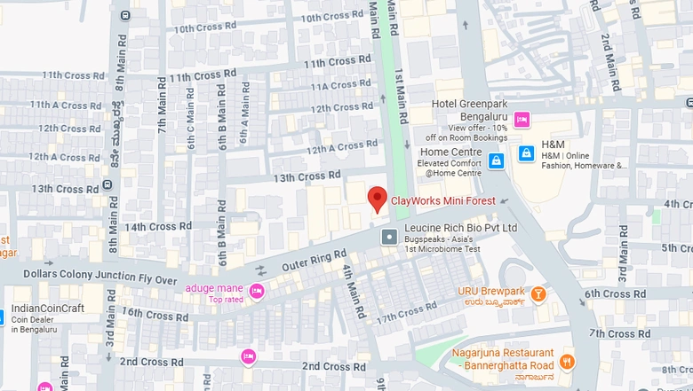 Location of Coworking Space in ClayWorks Miniforest, JP Nagar - Image 290060