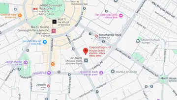 Location of CorporatEdge HT House Co-Working space in Connaught Place, New Delhi - Image 290118