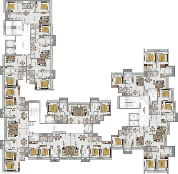 Floor Plan of Shreeji Sai Divine in Kandivali West, Mumbai - Image 290232