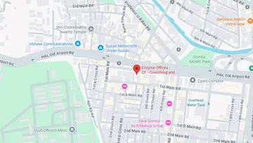 Location of Enzyme CF Office Co-Working space in Domlur, Bangalore - Image 290238
