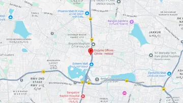 Location of Enzyme Citrine Office Co-Working space in Hebbal, Bangalore - Image 290257