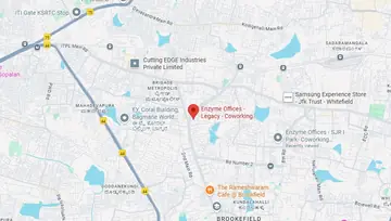 Location of Enzyme Legacy Office Co-Working space in Hoodi, Bangalore - Image 290312