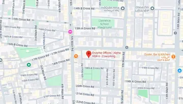 Location of Enzyme Office Alpha Co-Working space in HSR Layout, Bangalore - Image 290447