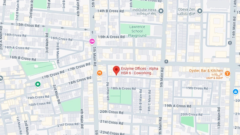 Location of Coworking Space in Enzyme Office Alpha, HSR Layout - Image 290447