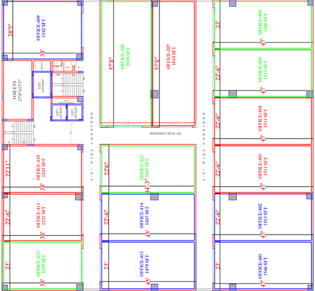 Floor Plan of Fairmount Square in Kompally, Hyderabad - Image 290552