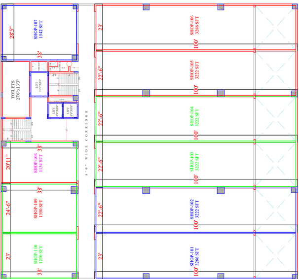 Floor Plan of Fairmount Square in Kompally, Hyderabad - Image 290551