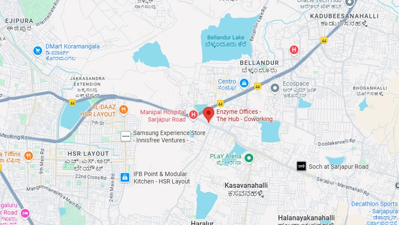 Location of Coworking Space in Enzyme The Hub, Marathahalli - Image 290579
