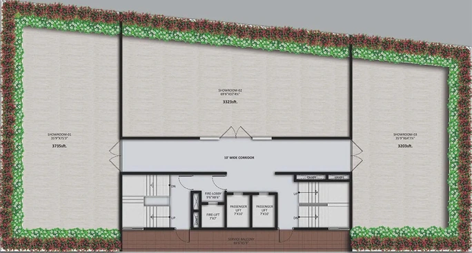 Floor Plan of Makuta Prime in Kompally, Hyderabad - Image 290872