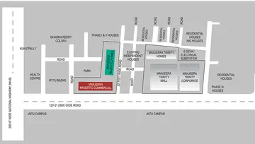 Location of Commercial Manjeera Majestic - Image 290882