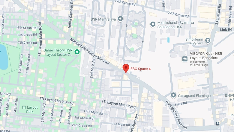 Location of Coworking Space in Ebc Space 4, HSR Layout - Image 290922