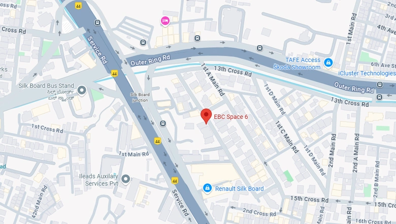 Location of Coworking Space in Ebc Space 6, HSR Layout - Image 290932