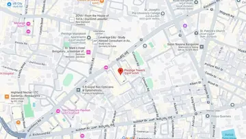 Location of Workshaala Celeste Prestige Towers Co-Working space in Ashok Nagar, Bangalore - Image 291492