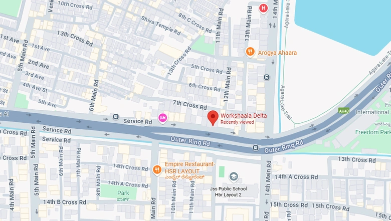 Location of Coworking Space in Workshaala Delta, HSR Layout - Image 290953