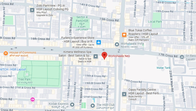 Location of Coworking Space in Workshaala Neo, HSR Layout - Image 290961