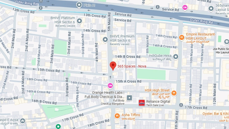 Location of Coworking Space in 365 Spaces Nova, HSR Layout - Image 290999