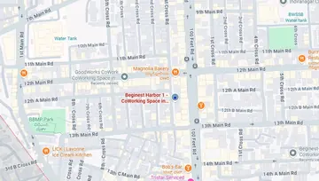 Location of Beginest Harbor 1 Co-Working space in Indiranagar, Bangalore - Image 291008