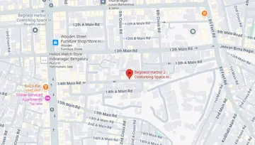 Location of Beginest harbor 2 Co-Working space in Indiranagar, Bangalore - Image 291013